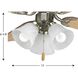 AirPro LED Brushed Nickel Fan Light Kit