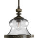 Fiorentino 1 Light 11.12 inch Forged Bronze Mini-Pendant Ceiling Light