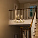 Replay 9 Light 25 inch Brushed Gold Chandelier Ceiling Light