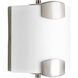 Balance LED 6 inch Brushed Nickel Bath Sconce Wall Light