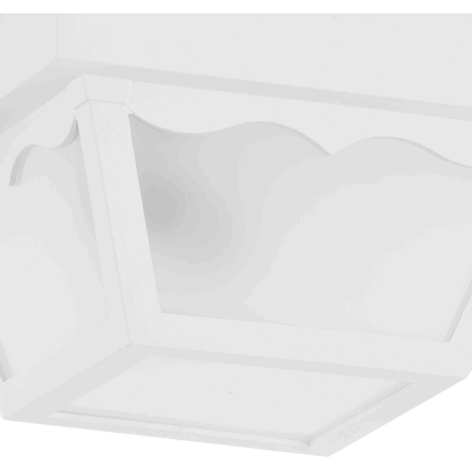 Ceiling Mount 1 Light 8.25 inch White Outdoor Flush Mount