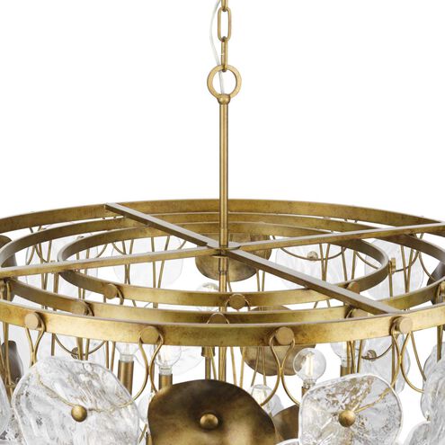 Loretta 9 Light 36 inch Gold Ombre Chandelier Ceiling Light, Design Series