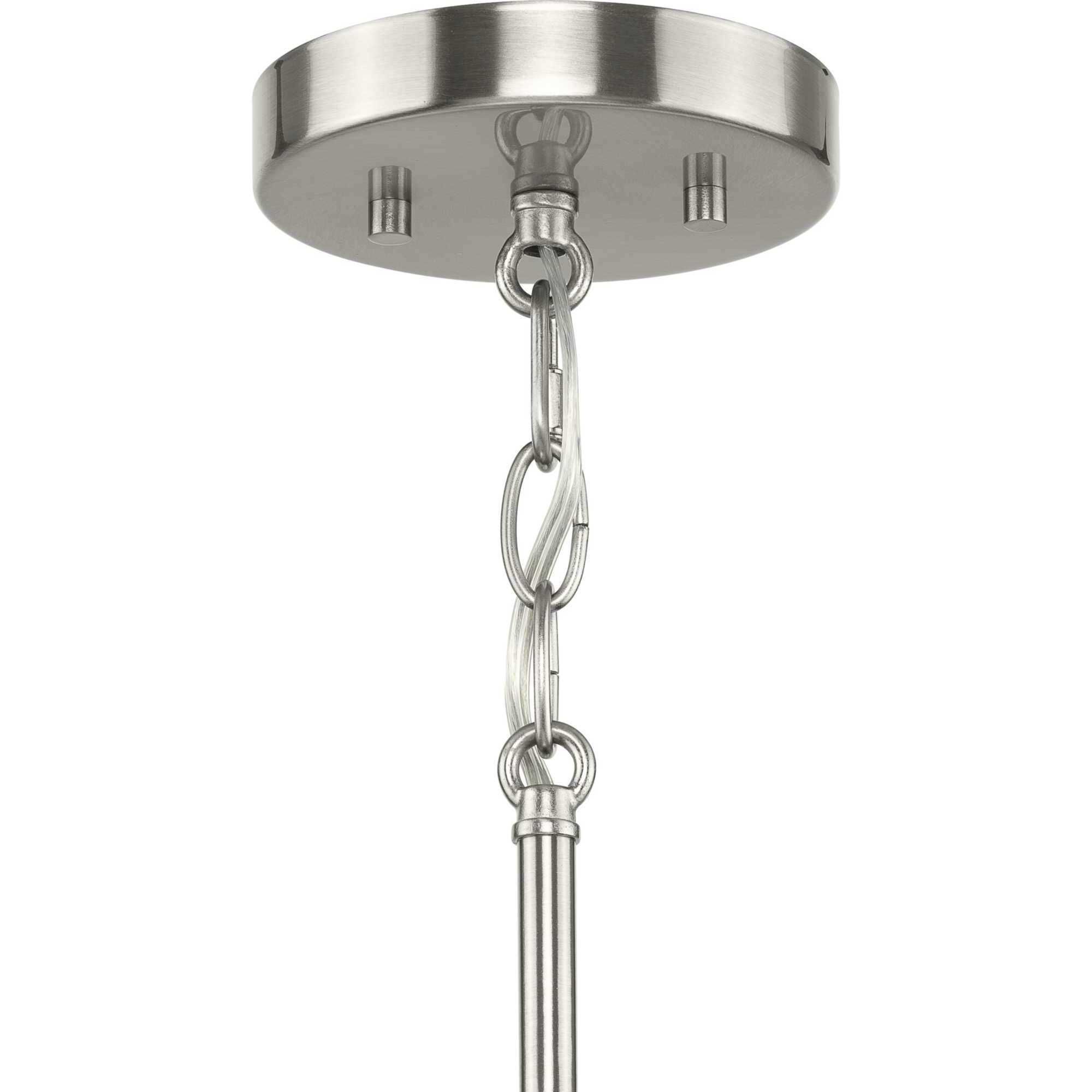 Silva 3 Light 22 inch Brushed Nickel Pendant Ceiling Light, Design Series