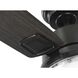 Tompkins 52 inch Matte Black with Matte Black/Toasted Oak Blades Ceiling Fan, Progress LED