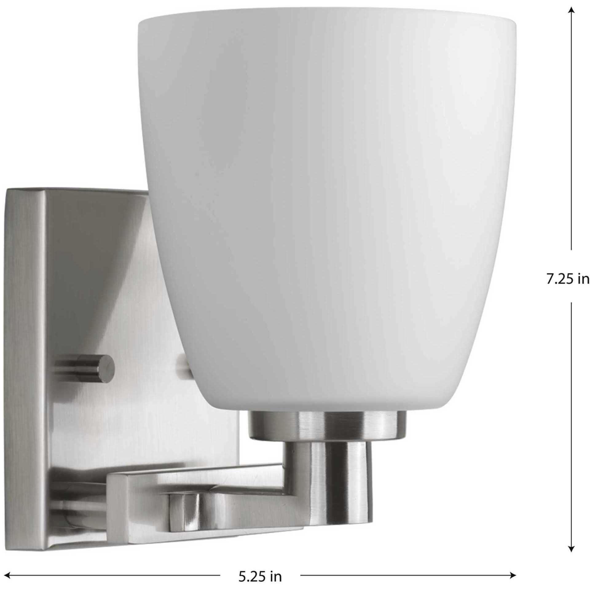 Fleet 1 Light 5.25 inch Brushed Nickel Bath Vanity Wall Light