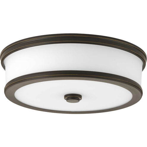 Bezel LED LED 13 inch Antique Bronze Flush Mount Ceiling Light, Progress LED