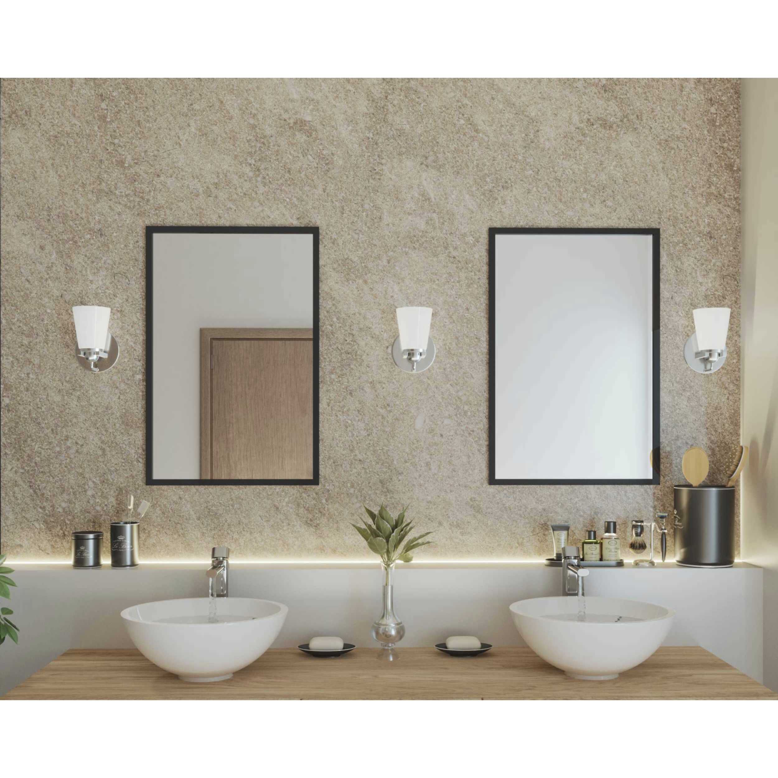 Flight 1 Light 6 inch Brushed Nickel Bath Vanity Wall Light, Design Series