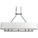 Cherish 5 Light 40 inch Antique Bronze Linear Chandelier Ceiling Light