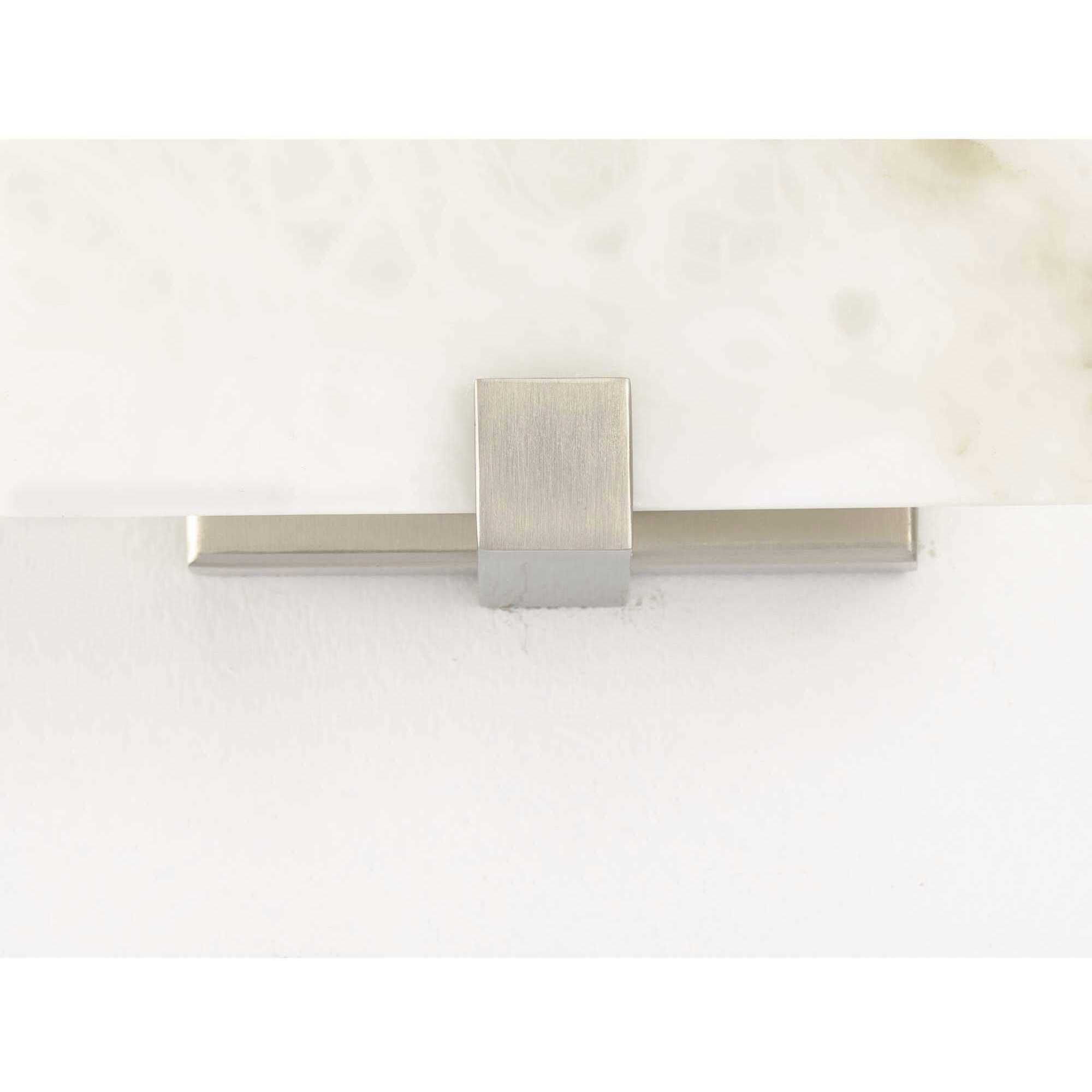 LED Alabaster Stone LED 8 inch Brushed Nickel ADA Wall Sconce Wall Light, Progress LED