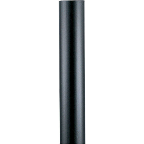 Outdoor Posts 84 inch Matte Black Outdoor Aluminum Post in No Photocell