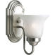 Builder Bath 1 Light 5 inch Brushed Nickel Bath Vanity Wall Light in Bulbs Included, Fluorescent