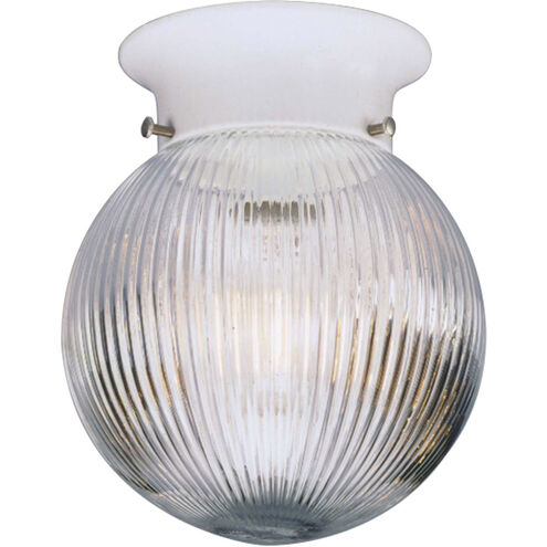 Glass Globes 1 Light 6.38 inch White Flush Mount Ceiling Light