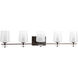 Indulge 5 Light 44 inch Antique Bronze Bath Vanity Wall Light