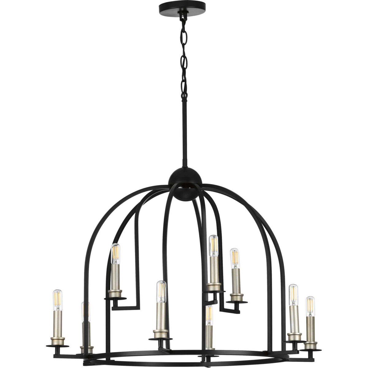 Seneca 9 Light 30 inch Matte Black Chandelier Ceiling Light