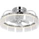 Fanin 20.62 inch Polished Chrome with Silver Blades Outdoor Ceiling Fan
