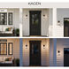 Kagen 1 Light 10 inch Matte Black Outdoor Wall Light