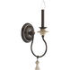 Bergamo 1 Light 6 inch Forged Bronze Wall Sconce Wall Light, Design Series