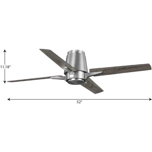 Lindale 52 inch Antique Nickel with White Barnwood Blades Ceiling Fan