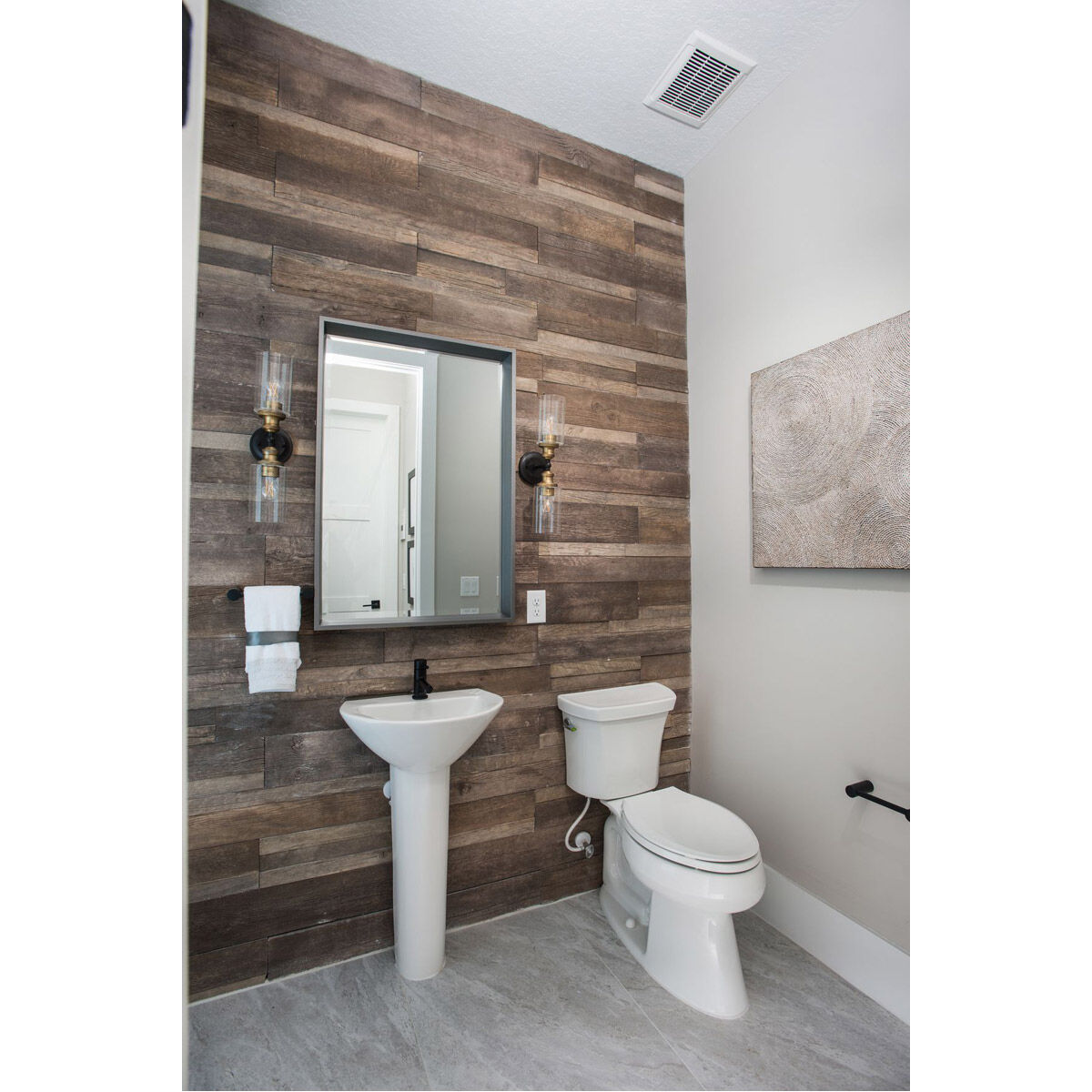 Archives 2 Light 18.5 inch Antique Bronze Bath Vanity Wall Light