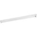 Modular Fluorescent 2 Light 3 inch White Flush Mount Ceiling Light
