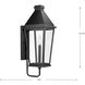 Richmond Hill 1 Light 23.5 inch Textured Black Outdoor Wall Lantern, Design Series