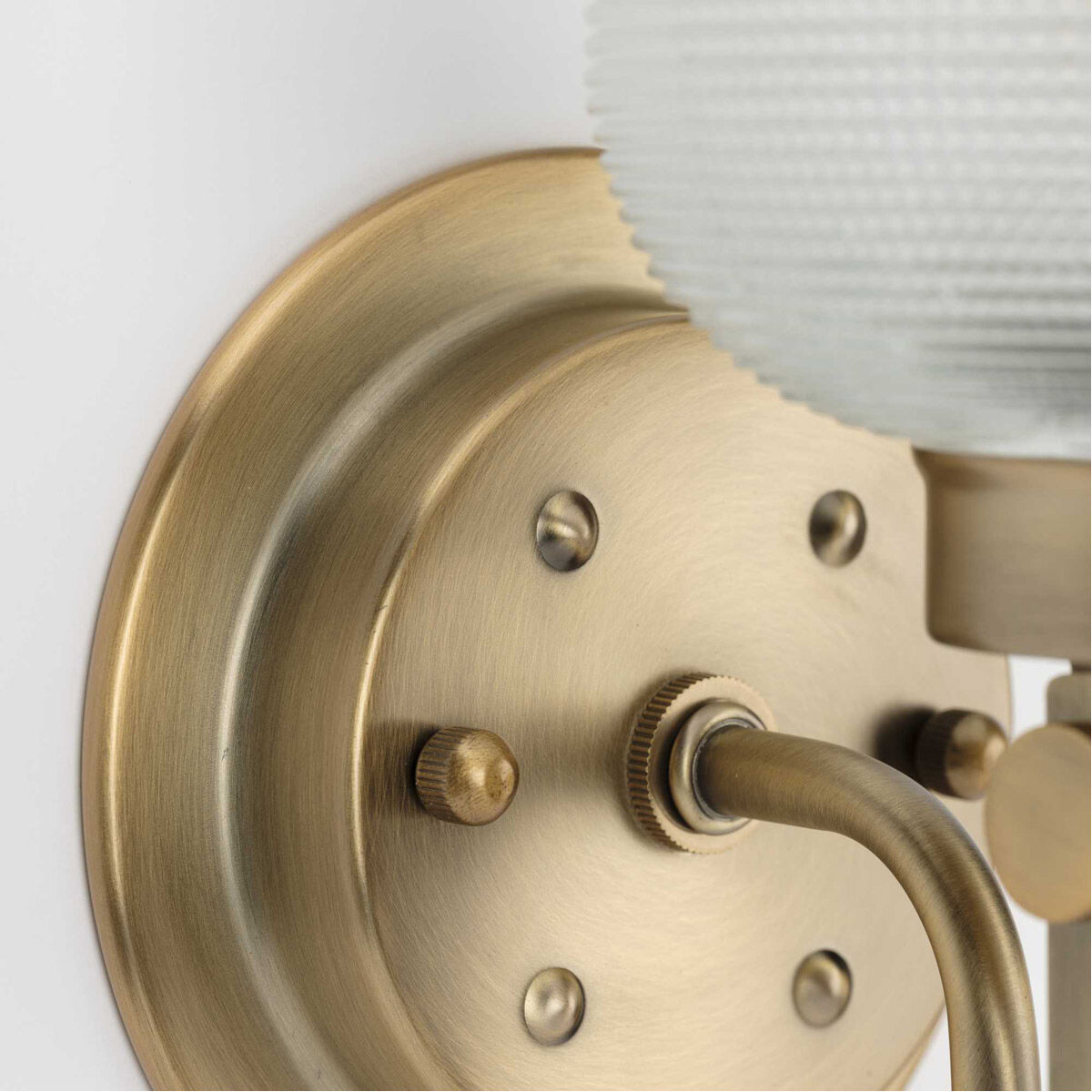 Archie 3 Light 26.25 inch Vintage Brass Bath Vanity Wall Light