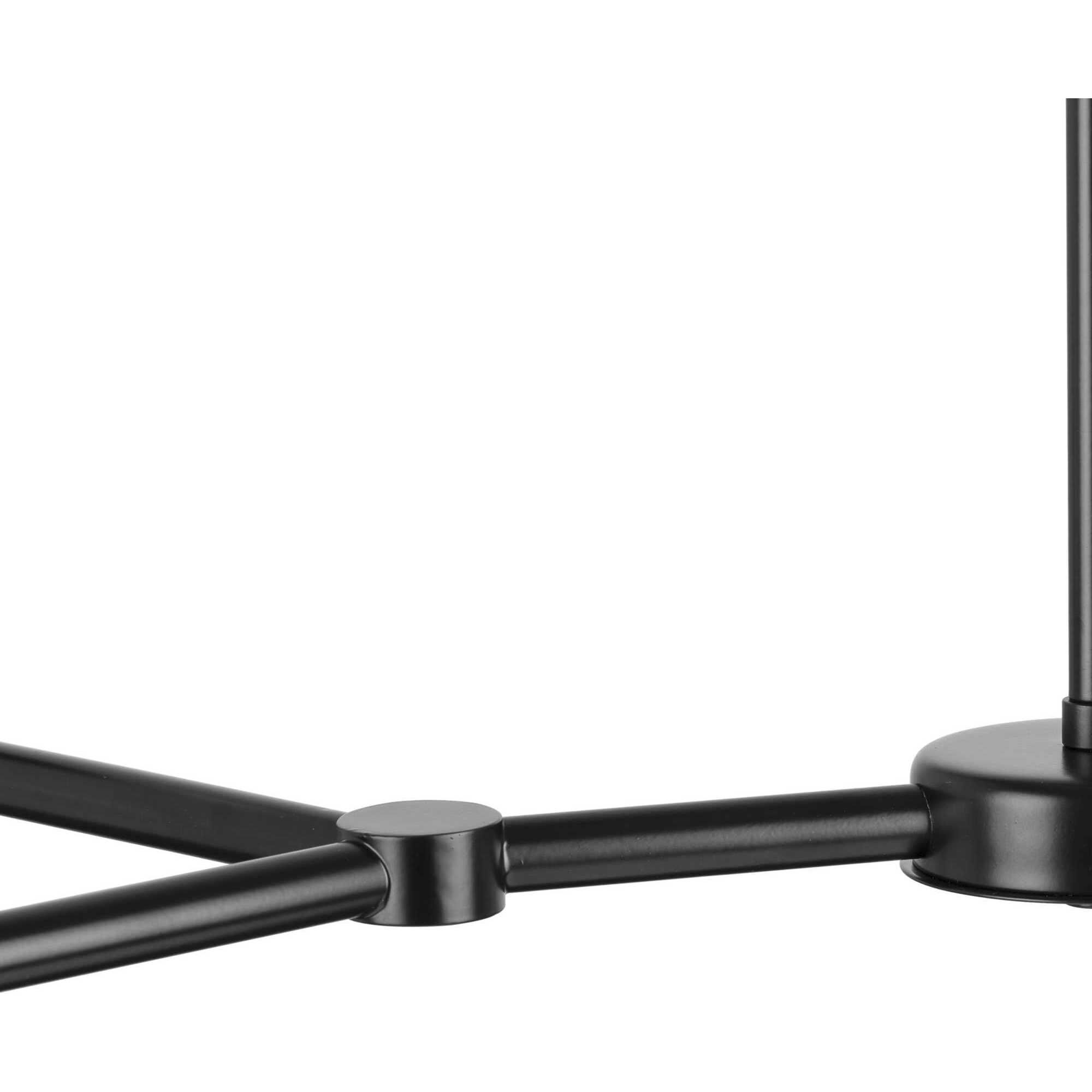 Arya 8 Light 40 inch Matte Black Linear Chandelier Ceiling Light, Design Series