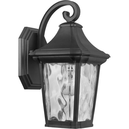 Marquette 1 Light 13 inch Textured Black Outdoor Wall Lantern, with DURASHIELD, Small