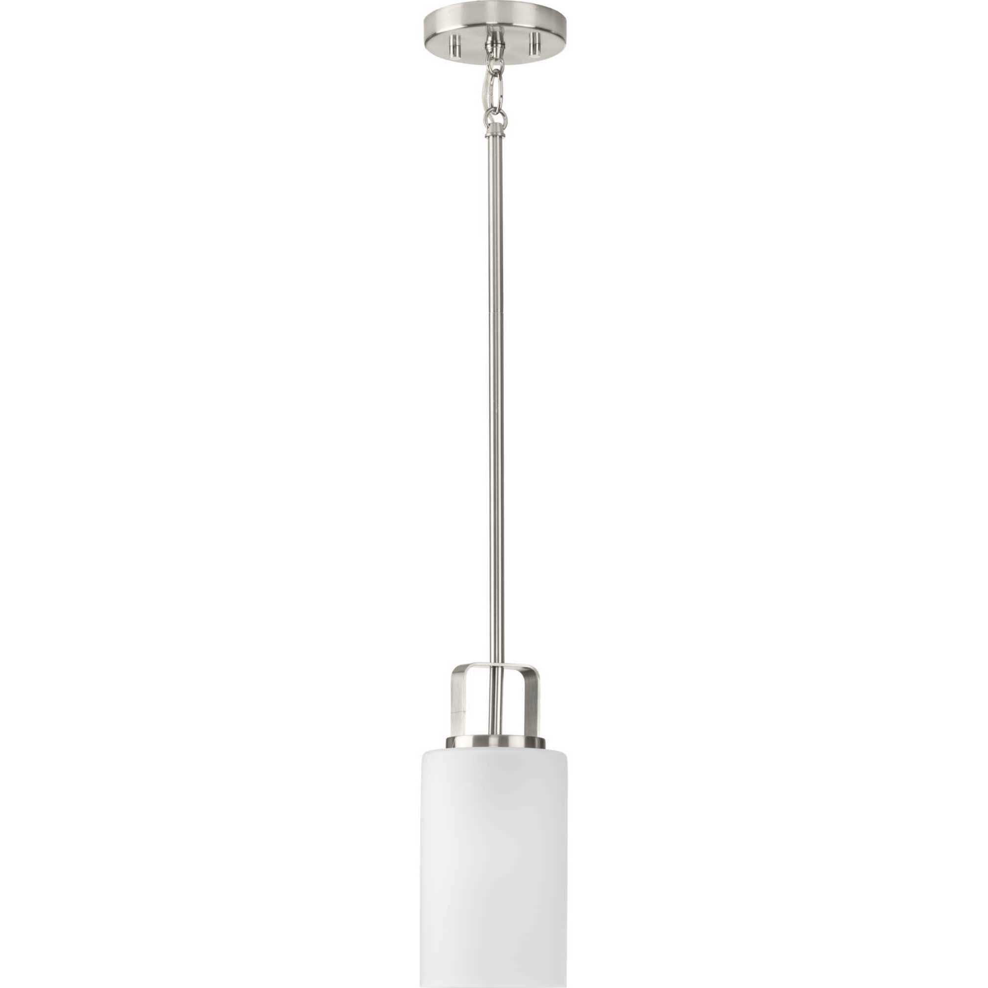 League 1 Light 5 inch Brushed Nickel Mini Pendant Ceiling Light