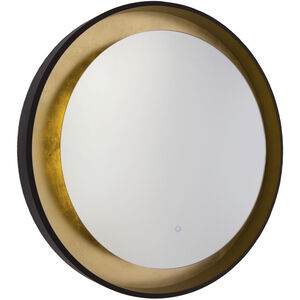 Reflections 31.5 X 31.5 inch Oil Rubbed Bronze and Gold Leaf LED Mirror