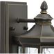 Edition 1 Light 9 inch Antique Bronze Outdoor Wall Lantern, Small