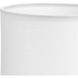 Elara White 5 inch Linen Drum Shade