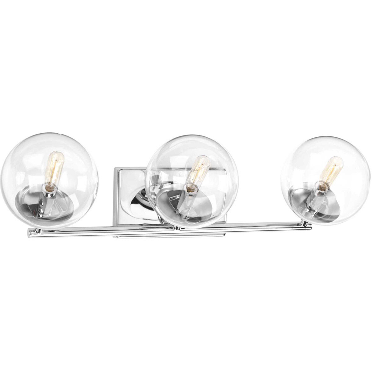 Mod 3 Light 24 inch Polished Chrome Bath Vanity Wall Light, Design Series