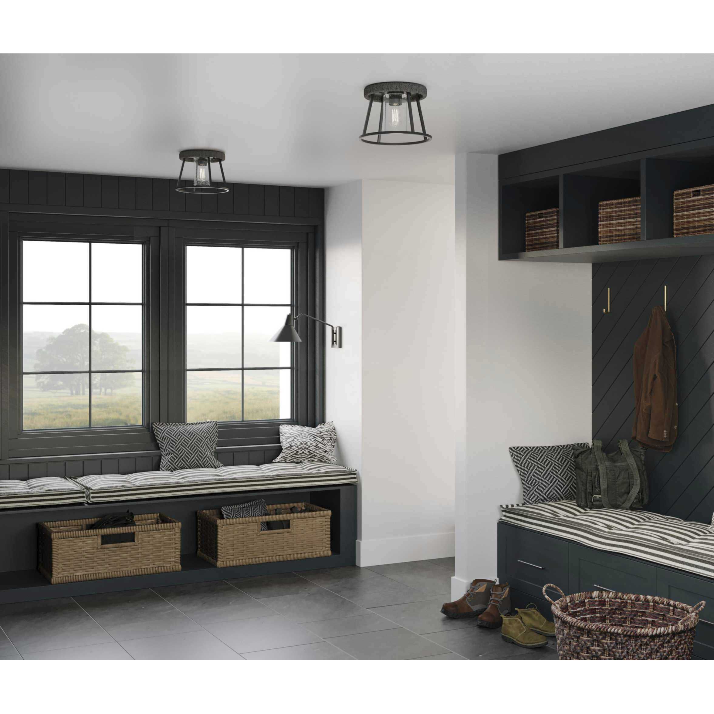 Trimble 1 Light 10 inch Matte Black Wall Bracket Wall Light, Design Series