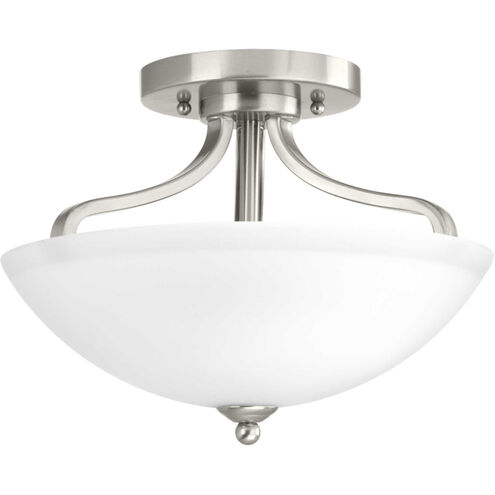 Laird 2 Light 13 inch Brushed Nickel Semi-Flush Mount Convertible Ceiling Light 