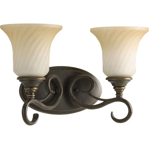 Kensington 2 Light 15 inch Forged Bronze Bath Vanity Wall Light
