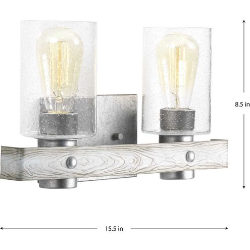 Gulliver 2 Light 16 inch Galvanized Bath Vanity Wall Light