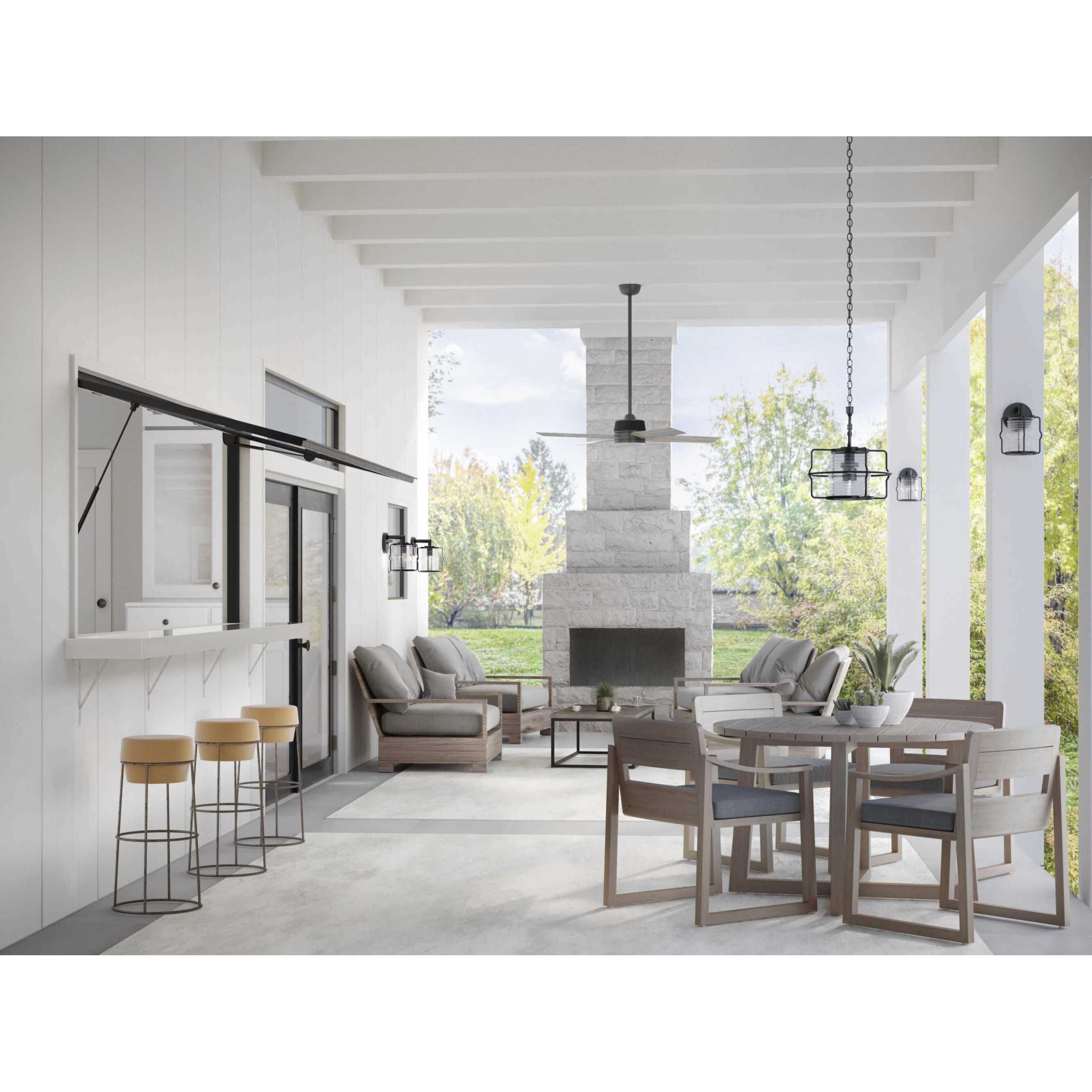 Keegan 1 Light 9.5 inch Matte Black Outdoor Wall Lantern