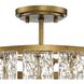 Chevall 3 Light 17 inch Gold Ombre Pendant Ceiling Light, Design Series