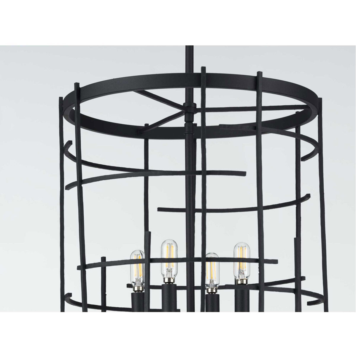 Torres 4 Light 16 inch Textured Black Foyer Pendant Ceiling Light, Design Series