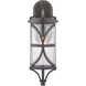 Morrison Outdoor Wall Lantern in Antique Bronze, Large, Design Series