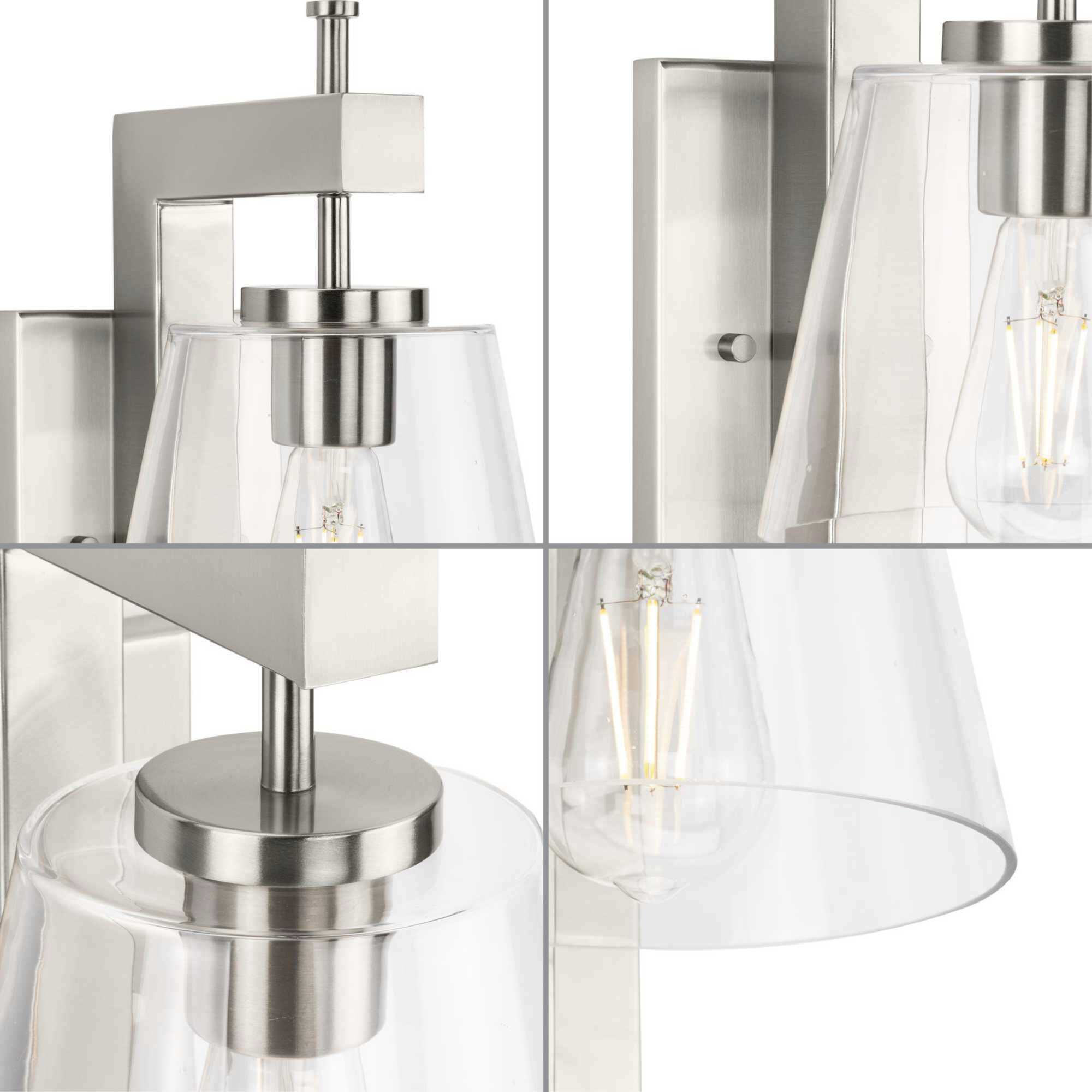 Saffert 1 Light 10 inch Brushed Nickel Wall Bracket Wall Light, Design Series