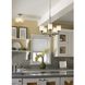 Alexa 5 Light 20 inch Brushed Nickel Chandelier Ceiling Light