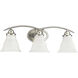 Trinity 3 Light 24 inch Brushed Nickel Bath Vanity Wall Light