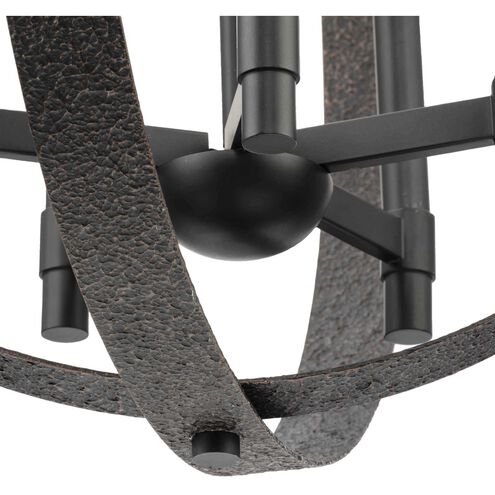 Allegheny 5 Light 22 inch Matte Black Chandelier Ceiling Light, Design Series