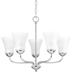 Classic 5 Light 22 inch Polished Chrome Chandelier Ceiling Light
