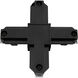 Alpha Trak 120 Black Track Cross Connector Ceiling Light