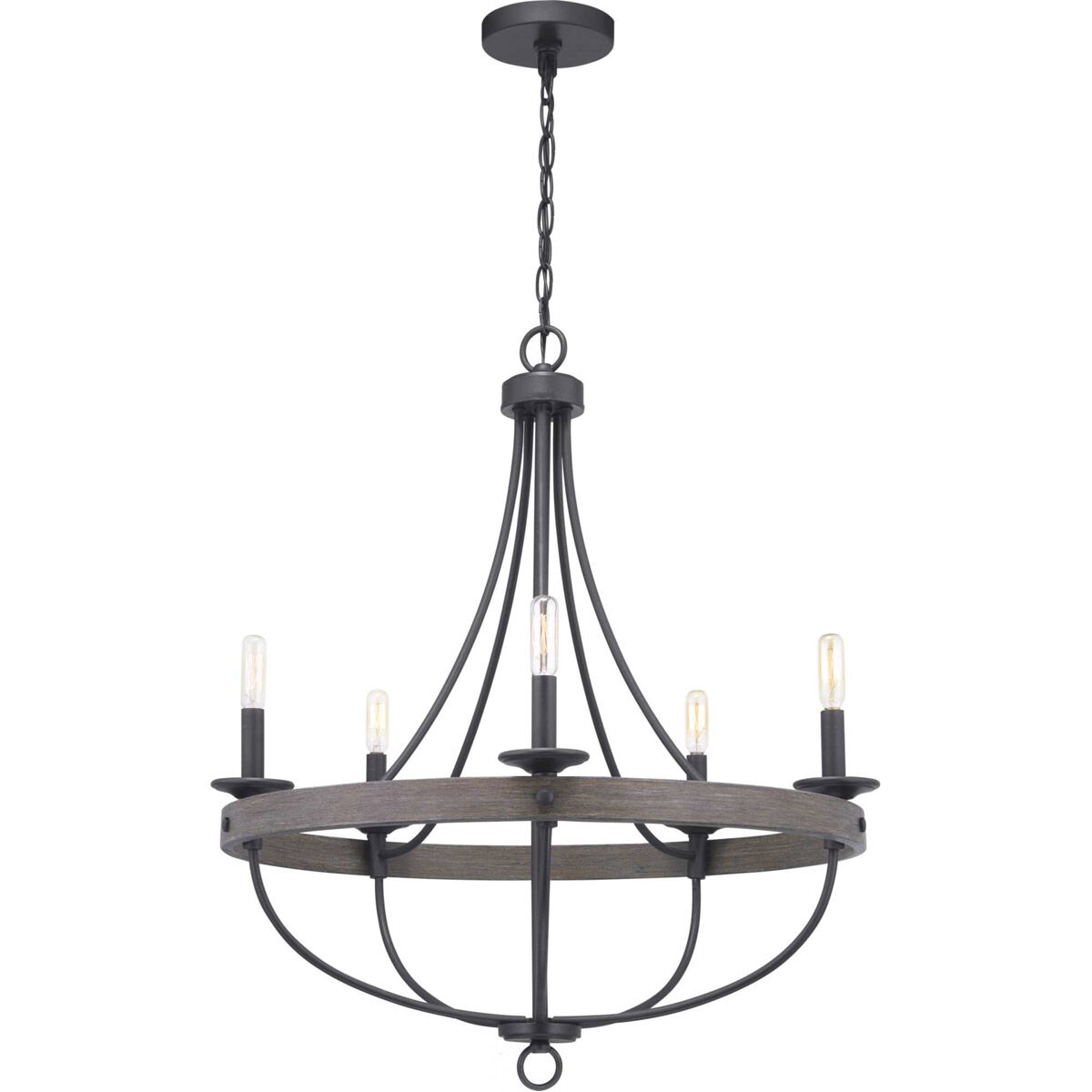 Gulliver 5 Light 26 inch Graphite Chandelier Ceiling Light