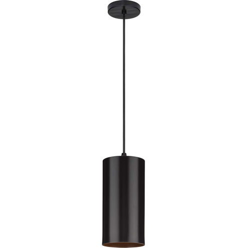 CYL RNDS 1 Light 6 inch Antique Bronze Outdoor Pendant