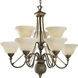 Savannah 9 Light 33 inch Burnished Chestnut Chandelier Ceiling Light